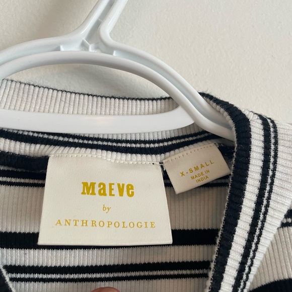 MAEVE - Striped Mock Neck Knit Top - Picture 8 of 8